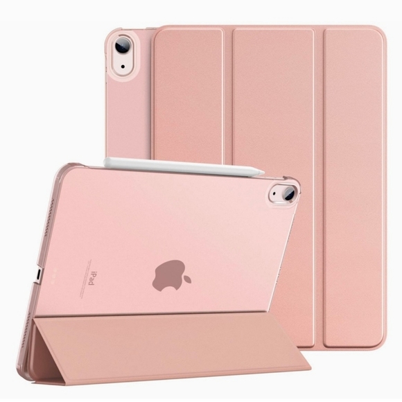 New never used Rose gold IPad cover case  Screen protector and stand - Picture 9 of 10